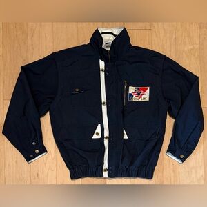 VTG Disney Cruise Line Sailing Jacket Navy Blue Nautical Signal Flags Men’s M